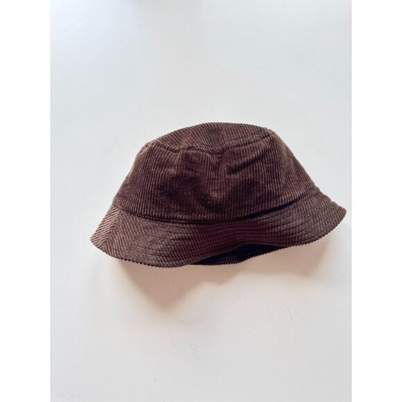 BLUENOTES Dark Brown Cotton Corduroy Bucket Hat, One Size - Picture 3 of 9